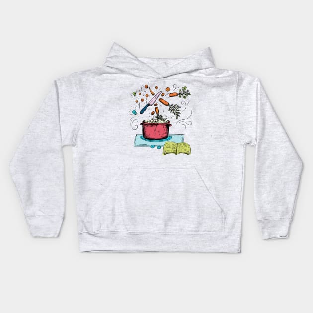 Lets Cook Kids Hoodie by SWON Design